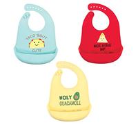 Hudson Baby Unisex Baby Silicone Bibs, Tacos, One Size