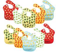 Hudson Baby Unisex Baby Waterproof Polyester Bibs, Tacos, Beginner