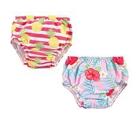 Hudson Baby Unisex Swim Diapers, Tropical Floral, 6-12 Months