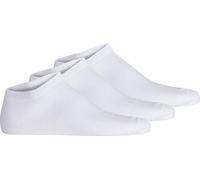 Hudson Chaussettes de sneakers unies, pack de 3 - Easy, ceinture confort, chaussettes courtes, coloris uni Blanc 39-42