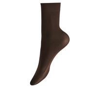 Hudson Chaussettes 'Micro 50' brun foncé, Taille 35-38