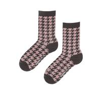 Hudson Check Fashion Chaussette, Marron Terre, 39-42 Femmes