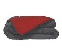 HUDSON - Couette Légère Microfibre - 200gr/m2 - Gris & Rouge - 140 x 200 cm