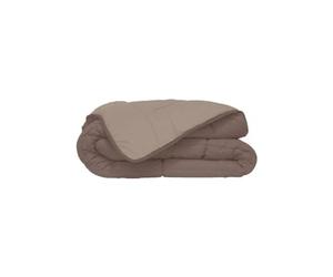 Hudson Couverture légère en Microfibre 200g/m² 240x260 cm Taupe et literie