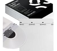 Hudson Hi-Fi Pochettes intérieures pour disques vinyle antistatiques - Pochette intérieure de protection pour 500 - Paquet Protégez vos albums LP contre les rayures, la poussière et la saleté - Couvre