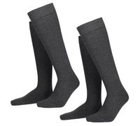 Hudson Homme Only Doppelpack Chaussettes Montantes, Gris, 43-46 EU
