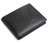 Hudson & James Portefeuille en cuir véritable avec blocage RFID pour homme avec porte-cartes et compartiments pour billets, poche pour pièces de monnaie, portefeuille minimaliste pour homme avec boîte