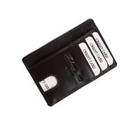 Hudson & James Portefeuille fin pour homme | Portefeuille léger avec blocage RFID et porte-cartes de crédit minimaliste avec boîte cadeau, marron, M, Contemporain