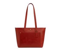 Hudson & James Sac à bandoulière vintage en cuir véritable pour femme, Crunch rouge vieilli, M
