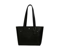 Hudson & James Sac à bandoulière vintage en cuir véritable pour femme, Noir vieilli, M