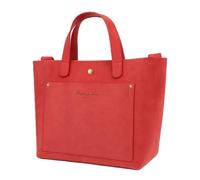 Hudson & James Sac à bandoulière vintage en cuir véritable pour femme, Rouge vieilli, M