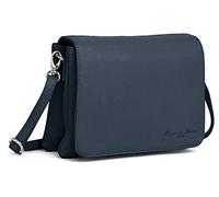Hudson & James Sac à main en cuir véritable pour femme Sac à main croisé pour le travail iPad, noir foncé, M