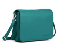 Hudson & James Sac à main en cuir véritable pour femme Sac à main croisé pour le travail iPad, turquoise, M