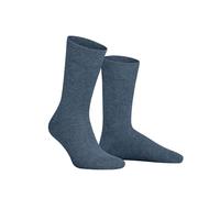 Hudson 004400 Relax Cotton SOCKE Chaussettes, Bleu (Nave-Mel. 0387), 45-46 Homme