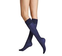Hudson Micro 50 Druckfreier Bund Chaussettes Hautes, Bleu Roi 0539, 35-38 Femmes