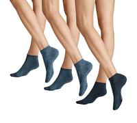 Hudson Simply³ 3-Pack Druckfreier Bund Chaussettes de Sport, Ensemble Bleu 0302, 35-38 Mixte