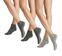 Hudson Simply³ 3-Pack Druckfreier Bund Chaussettes de Sport, Ensemble Gris 0507, 39-42 Mixte