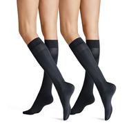 Hudson Simply 40 2-Pack druckfreier Bund, Chaussettes Montantes, marine,