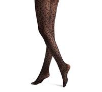 Hudson Sparkly Leo Gemustert Collants, Noir, 44-46 Femmes