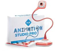 HUE Animation Studio Pro : Kit Stop Motion (Caméra Flexible Full HD 1080p, Logiciel, Livre) pour Windows/macOS (Rouge)