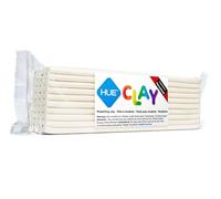 HUE Clay (ex-Newplast) 500g, Blanc - pâte à modeler de texture ferme, réutilisable, non séchante, à base d’huile - Pour animation en Stop Motion, loisirs créatifs et sculpture