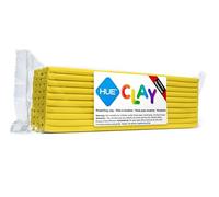 HUE Clay (ex-Newplast) 500g, Jaune - pâte à modeler de texture ferme, réutilisable, non séchante, à base d’huile - Pour animation en Stop Motion, loisirs créatifs et sculpture