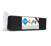 HUE Clay (ex-Newplast) 500g, Noir - pâte à modeler de texture ferme, réutilisable, non séchante, à base d’huile - Pour animation en Stop Motion, loisirs créatifs et sculpture
