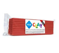 HUE Clay (ex-Newplast) 500g, Rouge - pâte à modeler de texture ferme, réutilisable, non séchante, à base d’huile - Pour animation en Stop Motion, loisirs créatifs et sculpture