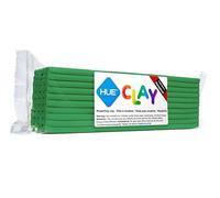 HUE Clay (ex-Newplast) 500g, Vert - pâte à modeler de texture ferme, réutilisable, non séchante, à base d’huile - Pour animation en Stop Motion, loisirs créatifs et sculpture