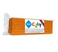 HUE Clay (ex-Newplast) - pâte à modeler de texture ferme, réutilisable, non séchante, à base d’huile - Pour animation en Stop Motion, loisirs créatifs et sculpture - Orange 500g