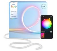 Hue Essential Flex Ruban LED 10 mètres, RGBIC, Couleurs et Ambiance personnalisées, installation flexible et facile, contrôle via App, compatible avec Alexa, Google Assistant et Apple Home