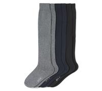 HUE Flat Knit Knee High Sock Chaussettes décontractées, Bruyère Graphite, Taille Unique (Lot de 3) Femme