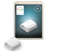 Hue Flux Connecteur pour Ruban LED, Accessoires, Extension linéaire, Eclairage intérieur flexible, Lumière homogène, Installation simple, lot de 4