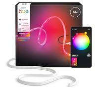 Hue Flux extérieur 5 mètres Bandeau LED multicolore, 3000 lm, Ambiance et couleur vive, Éclairage extérieur flexible, Couleurs Chromasync™, Résistant aux intempéries, Commande vocale et via l'appli