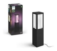 Philips Hue White & Color Ambiance Borne Extérieure IMPRESS Extension aluminium Noir, fonctionne avec Alexa, Google Assistant et Apple Homekit