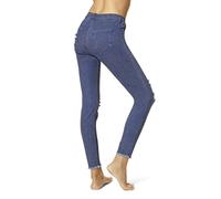 HUE Legging en Jean déchiré au Genou, Encre lavée, 1X Femme