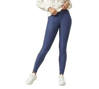 HUE Legging en Jean doublé en Polaire Ultra-Doux Bonneterie, Délavage Moyen, XL Femme