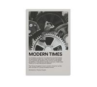 HUEAEHAHE Charles Chaplin Modern Times 1936 (1) Poster sur toile décoratif pour chambre - Poster esthétique - Décoration murale - 30 x 45 cm - Style sans cadre