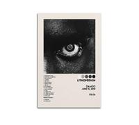 HUEAEHAHE Damso - Impression sur toile de l'album de musique Lithopédion - Décoration murale - 30 x 45 cm - Sans cadre