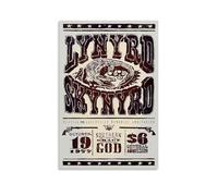 HUEAEHAHE Lynyrd Skynyrd Poster décoratif sur toile de Greenville 1977 - Décoration murale sans cadre - 40 x 60 cm