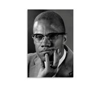 HUEAEHAHE Malcolm X (9) Poster Chambre Décoratif Toile Affiches Esthétique Affiche Impression Mur Art Décor Affiches 30x45cm Sans Cadre