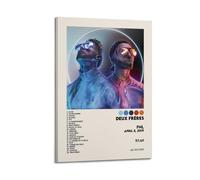 HUEAEHAHE PNL Album Deux Frères Tracklist Poster décoratif sur toile - Poster esthétique - Décoration murale - 20 x 30 cm - Style cadre