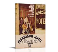 HUEAEHAHE Poster décoratif sur toile The Doors Morrison pour chambre d'hôtel, décoration murale, 30 x 45 cm, style cadre