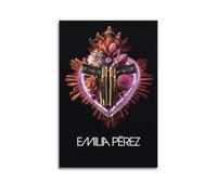 HUEAEHAHE Poster d'Emilia Pérez sur toile décorative pour chambre - Impression esthétique - Décoration murale sans cadre - 60 x 90 cm