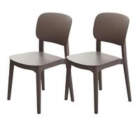 Hueborne Chaise de Salle à Manger en Plastique épais - Tabouret à Dossier Minimaliste Moderne, Chaise de Table Nordique for la Maison, Confortable for Une Assise prolongée(Gray)