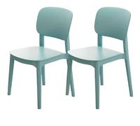 Hueborne Chaise de Salle à Manger en Plastique épais - Tabouret à Dossier Minimaliste Moderne, Chaise de Table Nordique for la Maison, Confortable for Une Assise prolongée(Green)