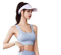 Hueborne Soutien-gorge De Sport À Fort Impact For Femme - Dos En I Avec Coussinets Amovibles, Protection Latérale Et Crochet À 3 Rangées For La Course, Le Yoga Et La Salle De Sport(Blue,M)
