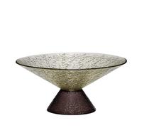 Hübsch Bonbon Grand bol en verre - Vert/Marron