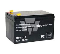 Hückmann 4260476411168 Multipower Batterie au plomb 114993 MP12-12 Pb12 V/12 Ah