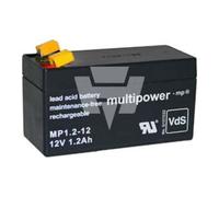 Hückmann 4260476411007 Multipower Batterie au plomb 123578 MP1,2-12 Pb12 V/1,2 Ah